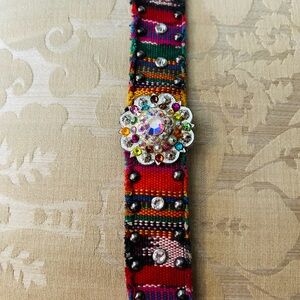 Serape Rhinestone Bracelet/Cuff